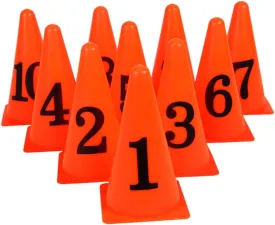 10pcs Cones Sign Cones for Soccer Training Obstacle Course Setup Use Pe Material