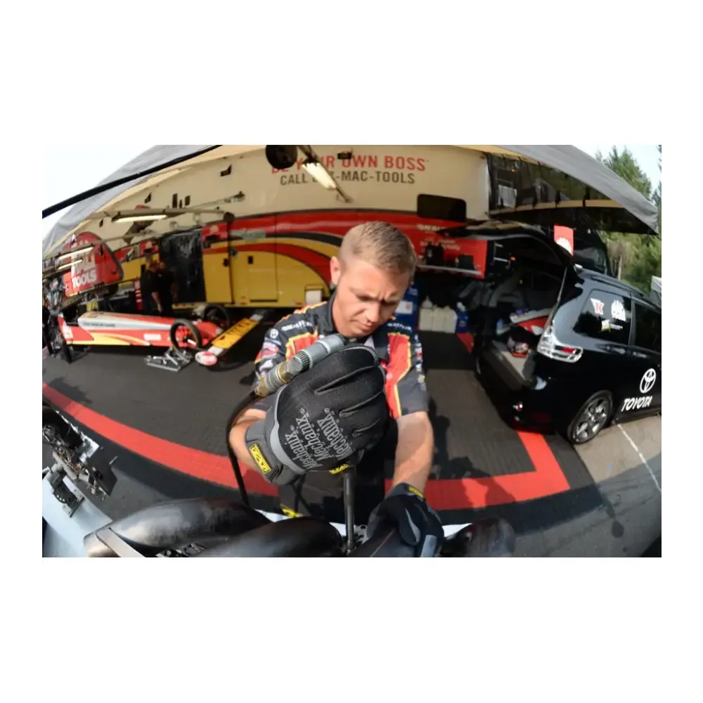 AA Premium Mechanic Work Glove, Grey - M/L