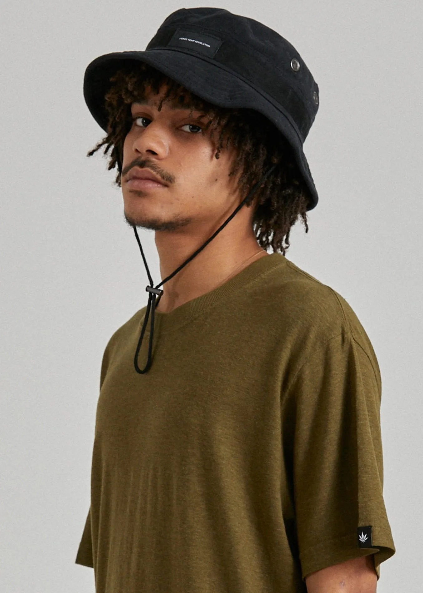 Afends Unisex Revved Up - Hemp Bucket Hat - Black