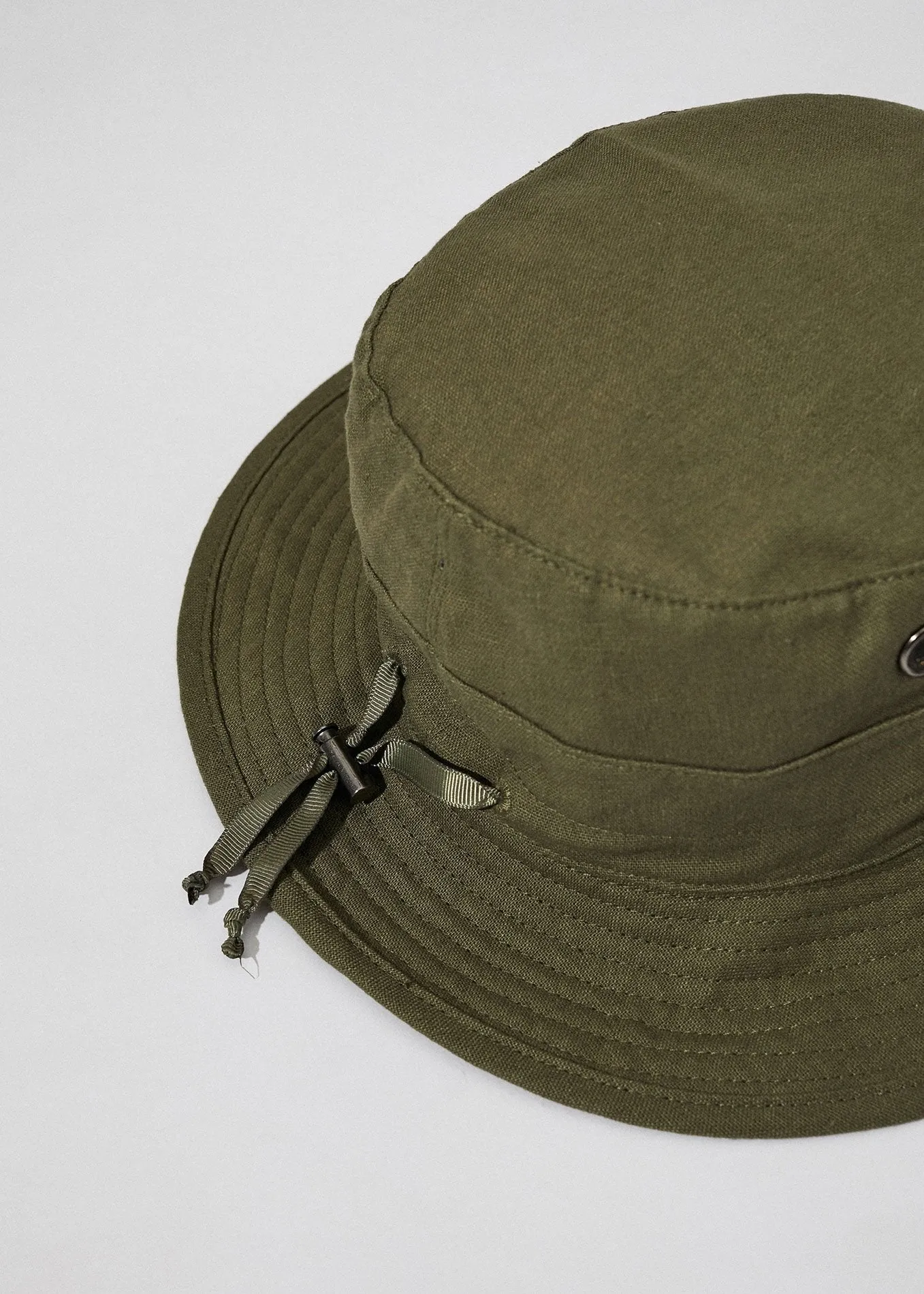Afends Unisex Torched - Hemp Bucket Hat - Military