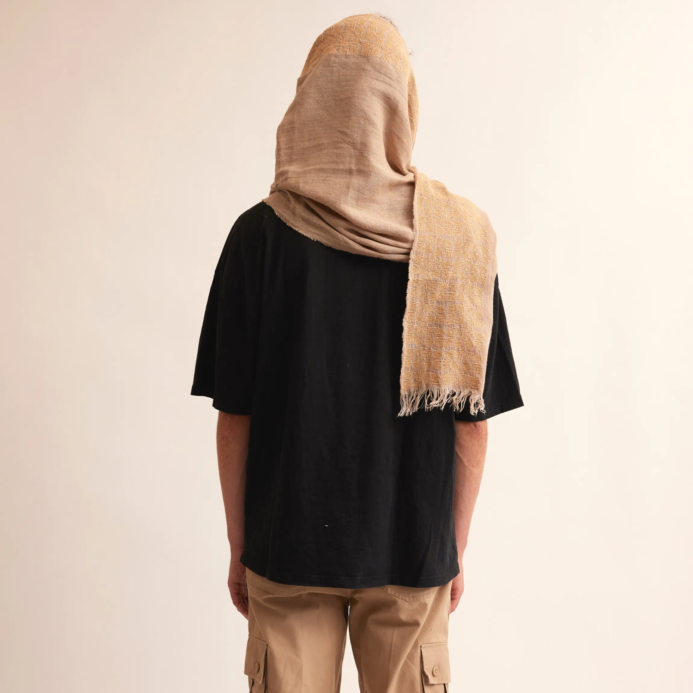 BEIGE LINEN SHAWL BEIGE SINEAD