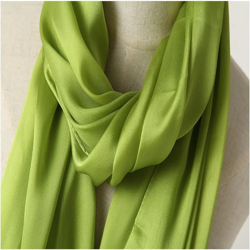 Bellonesc Silk Scarf 100% silk Long Lightweight Sunscreen Shawls for Women
