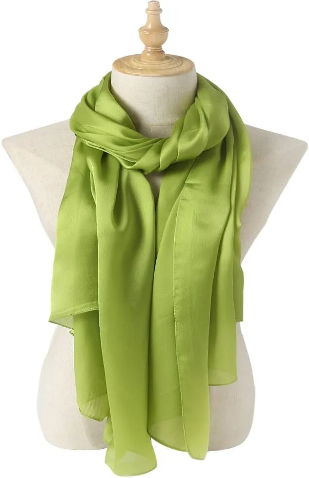 Bellonesc Silk Scarf 100% silk Long Lightweight Sunscreen Shawls for Women