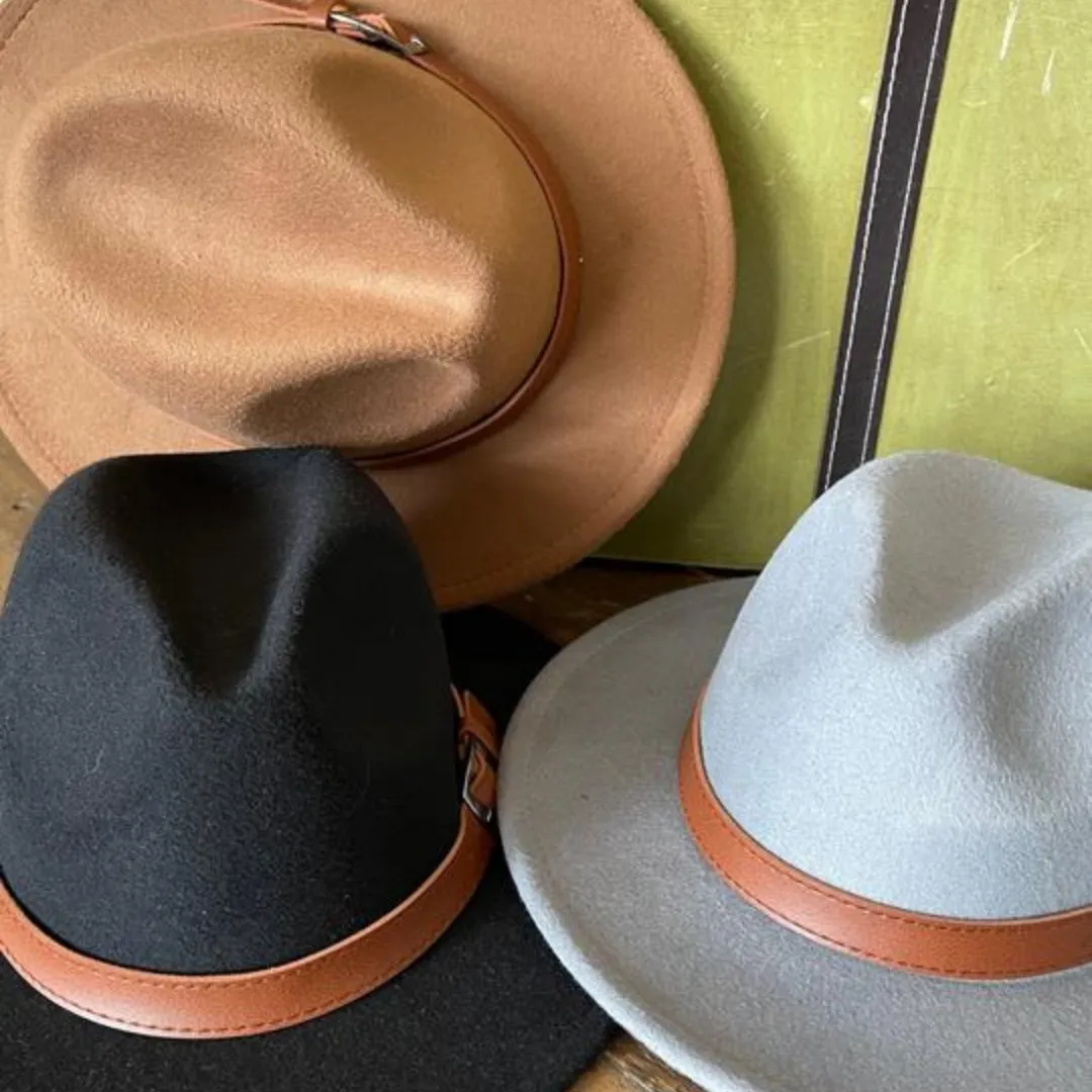 Belted Fedora Hat