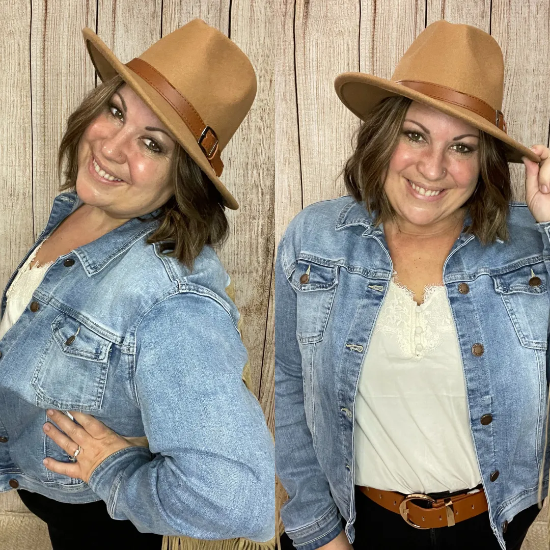 Belted Fedora Hat