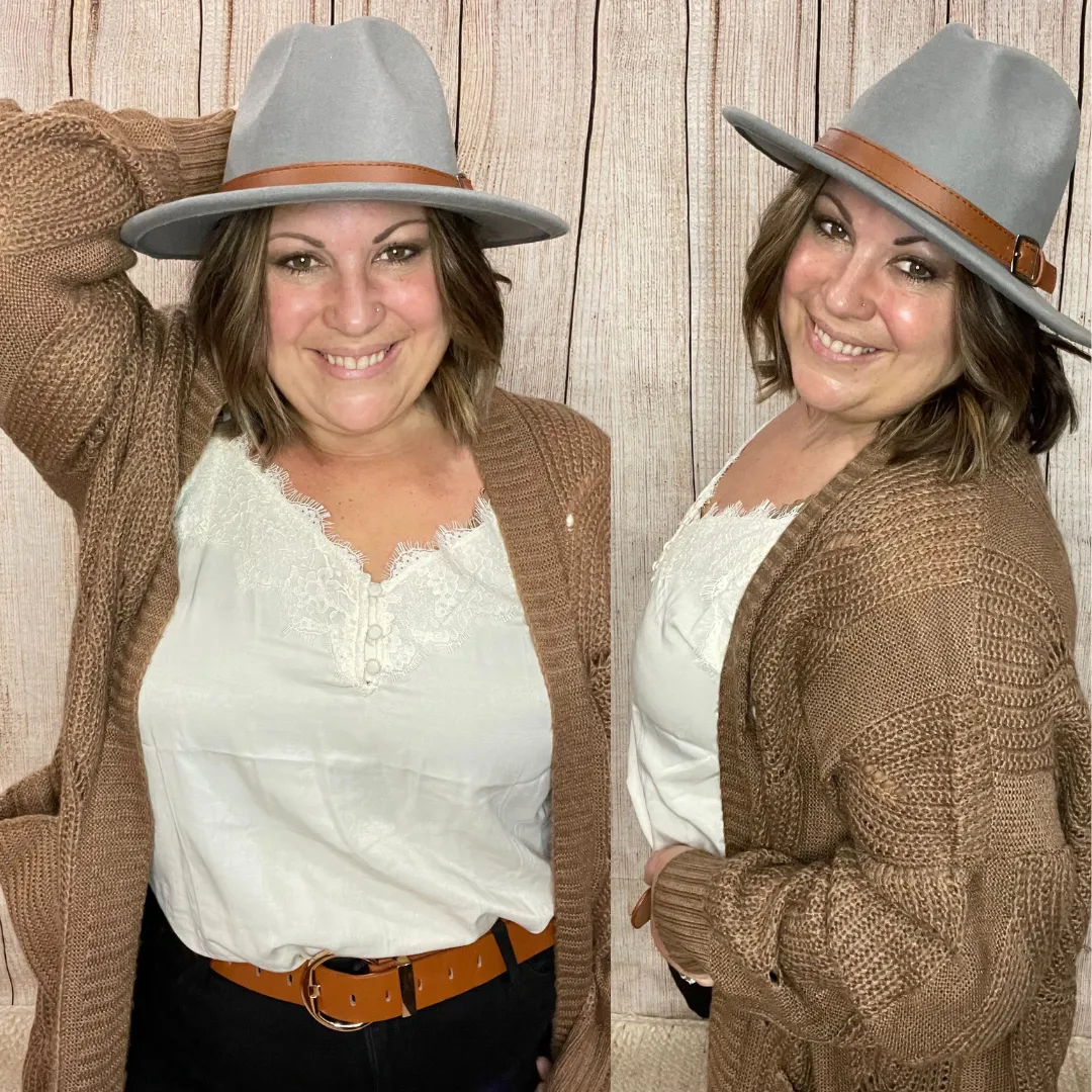 Belted Fedora Hat