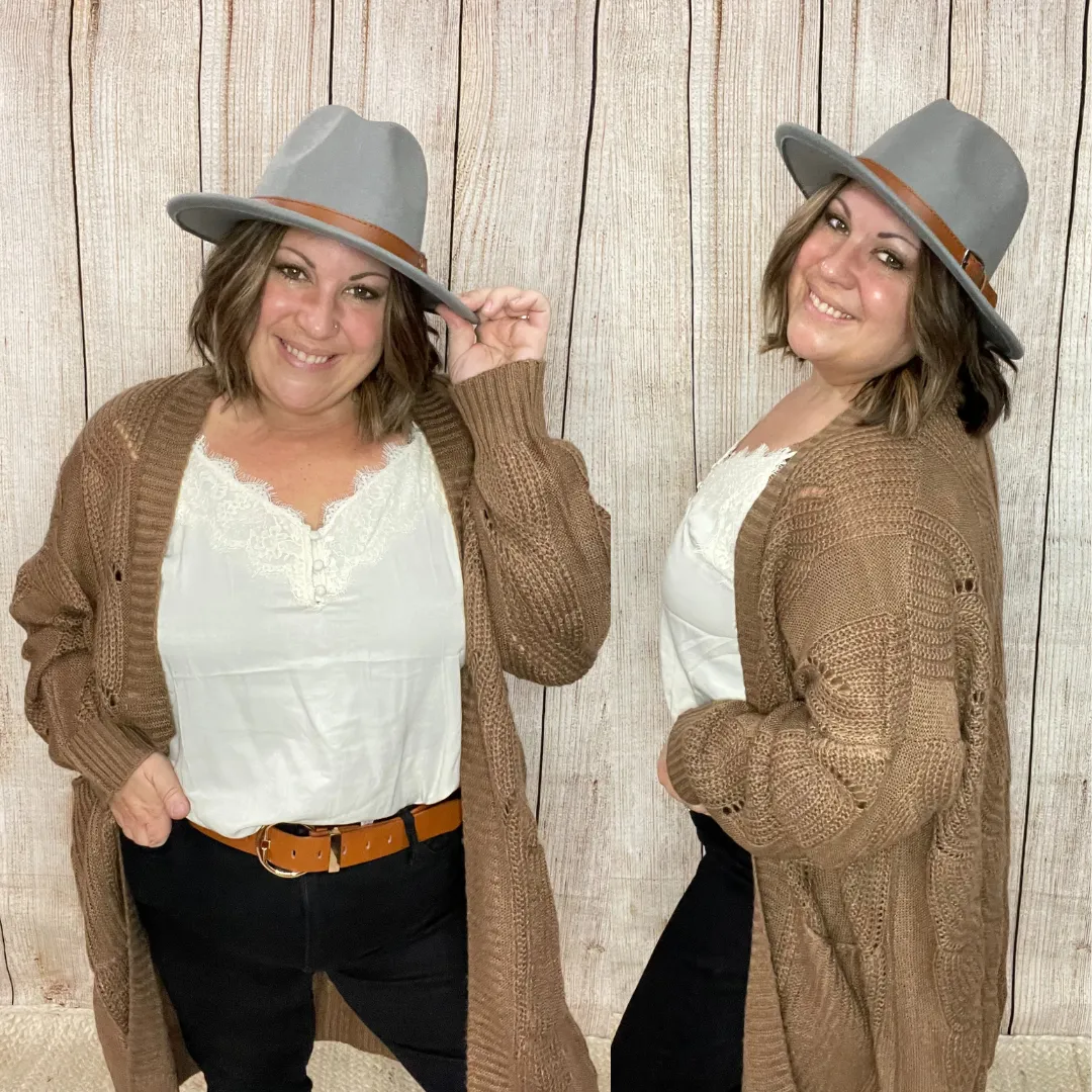 Belted Fedora Hat