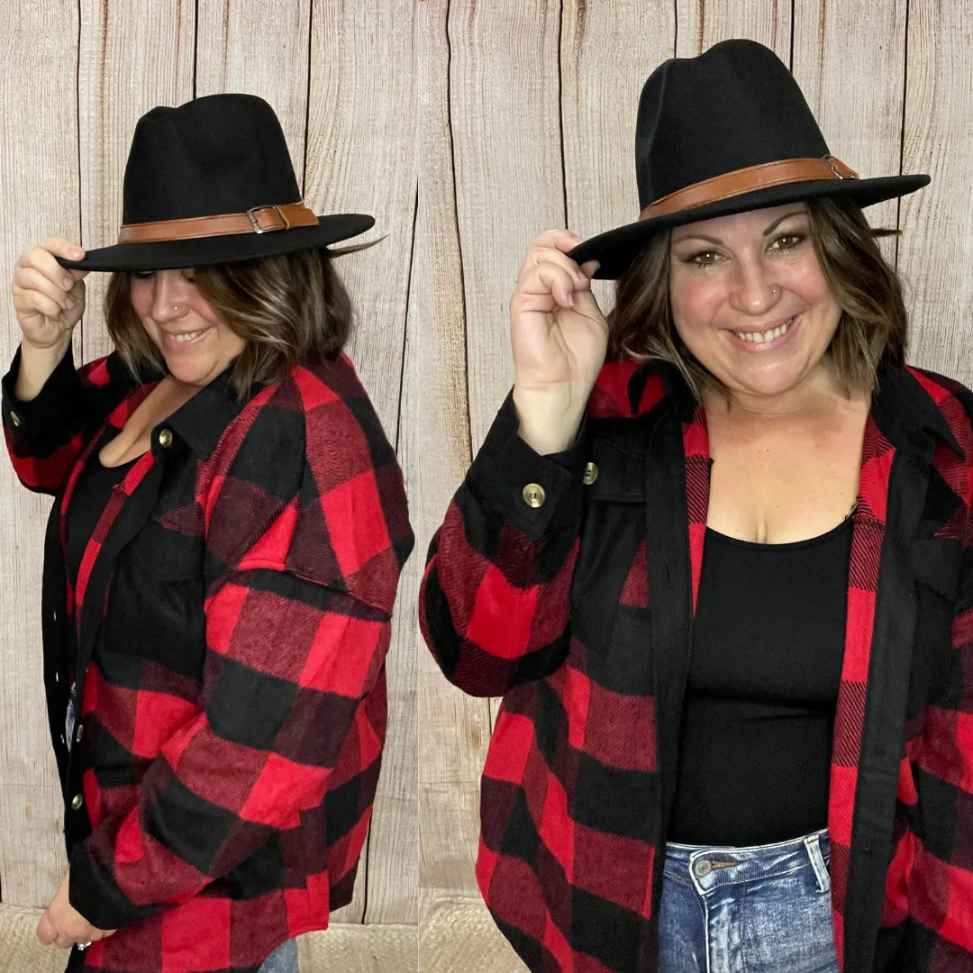 Belted Fedora Hat