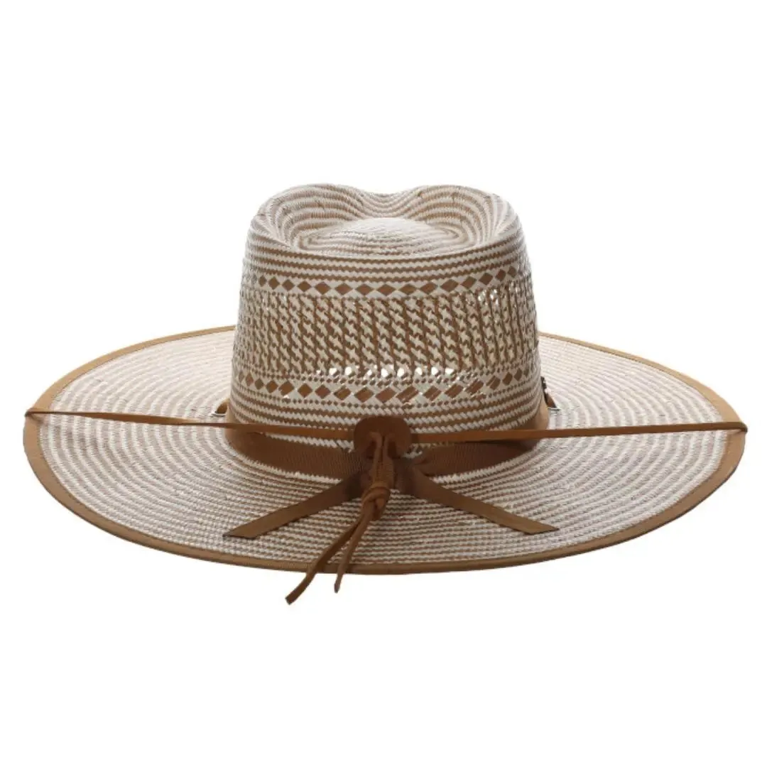 Biltmore Two Ghosts Pinch Front Handwoven Straw Rancher