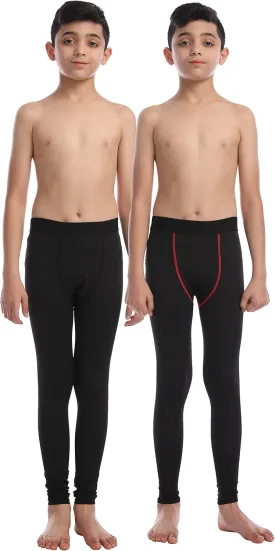 Boys Compression Pants Base Layers Soccer Hockey Tights Athletic Leggings Thermal for Kids