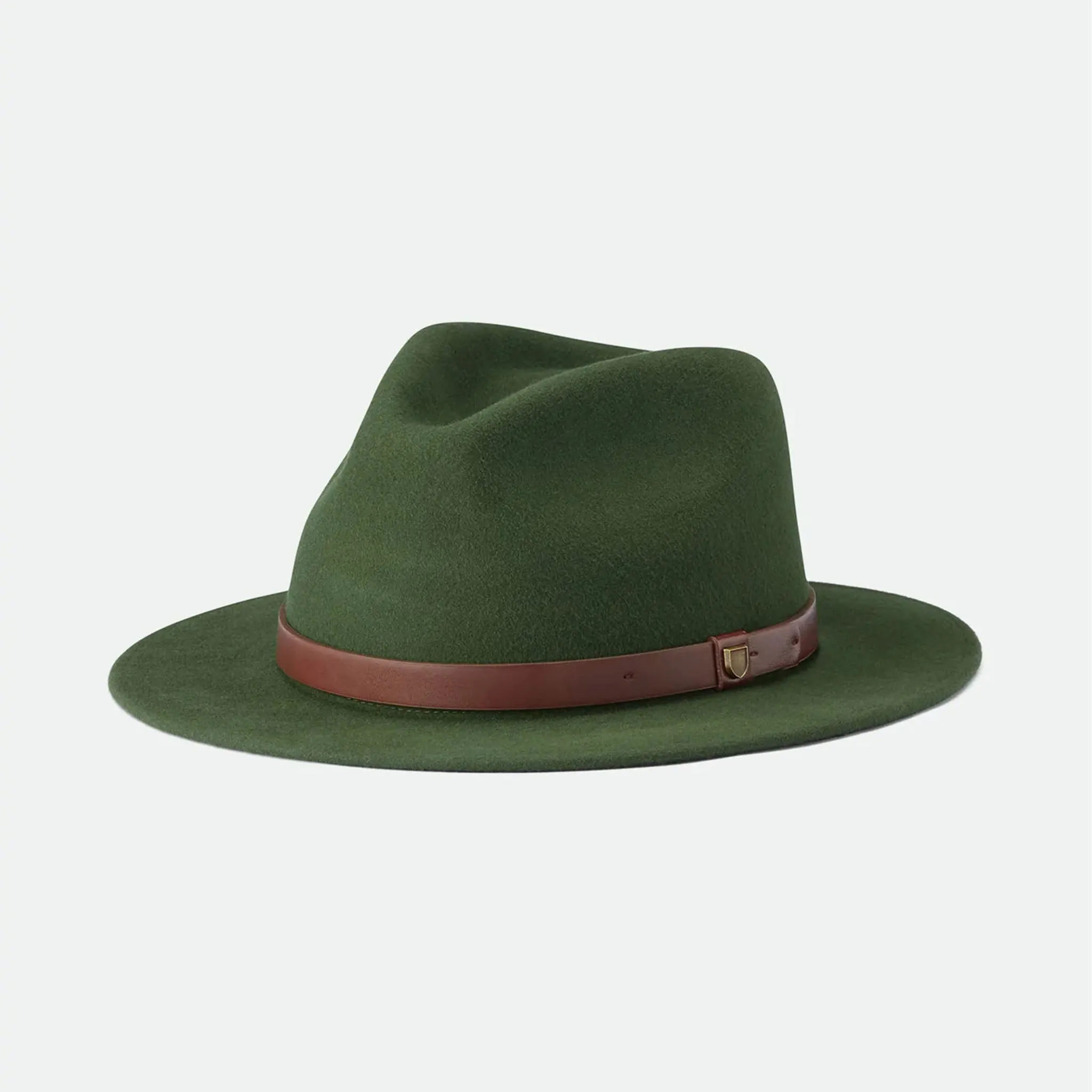 Brixton Messer Fedora in Moss