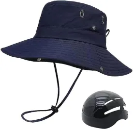 Bucket Hats with Bike Helmet Cycling Helmet for Unisex Adults Fashion Breathable Sunscreen Head Protection Bicycle Helmet Hats
