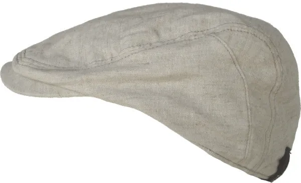 Christys Crown "Discine" Ivy Scally Cap Linen Newsboy