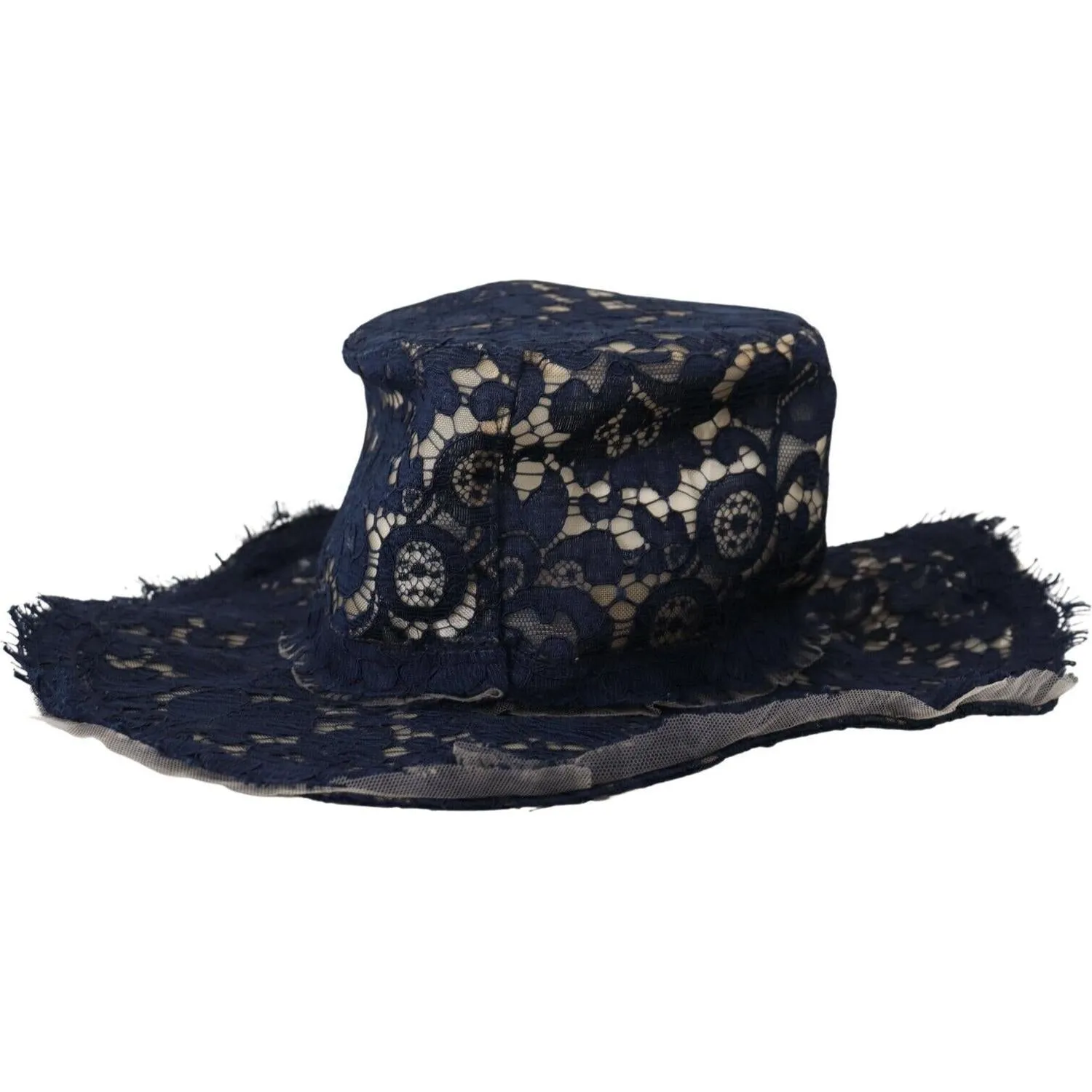Dolce & Gabbana Elegant Wide Brim Blue Hat