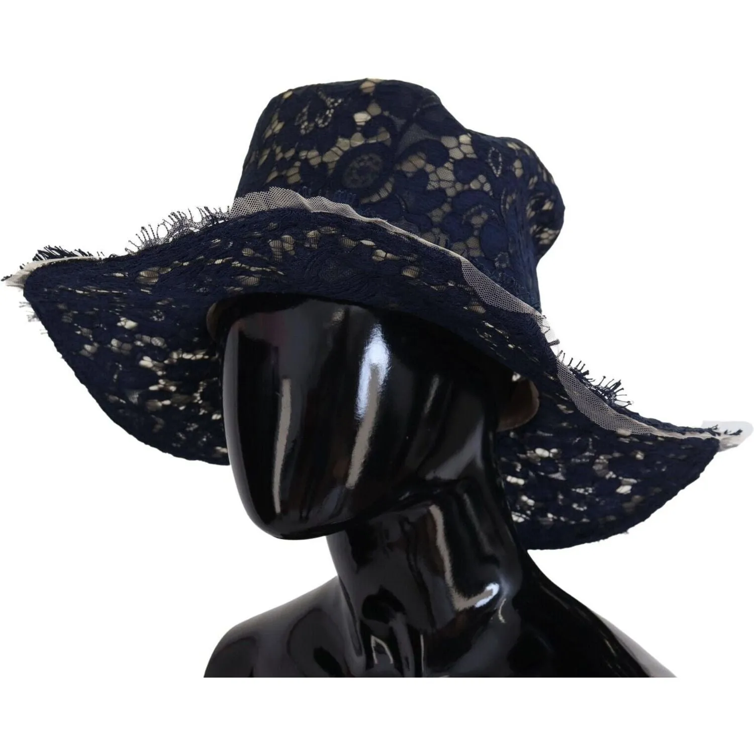 Dolce & Gabbana Elegant Wide Brim Blue Hat