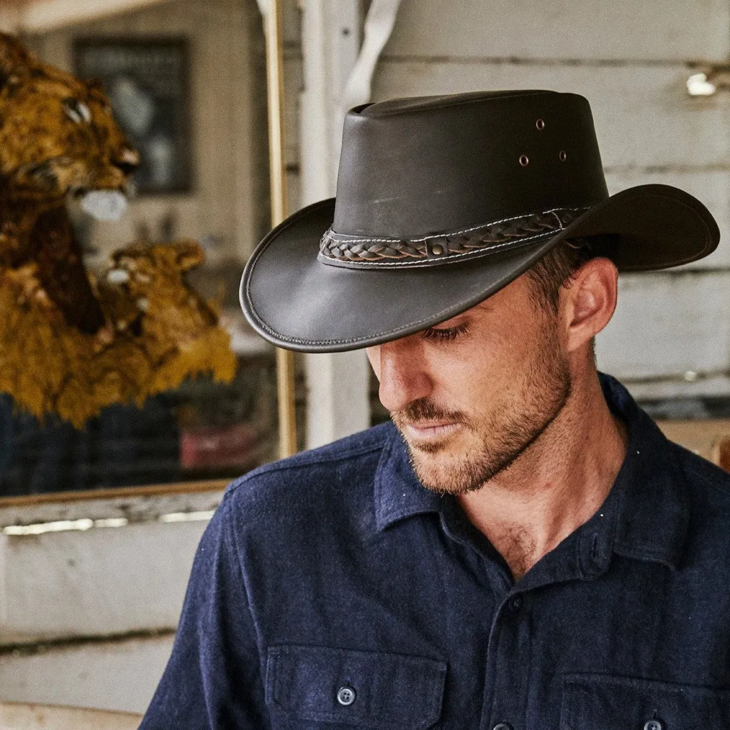 Down Under Leather Hat
