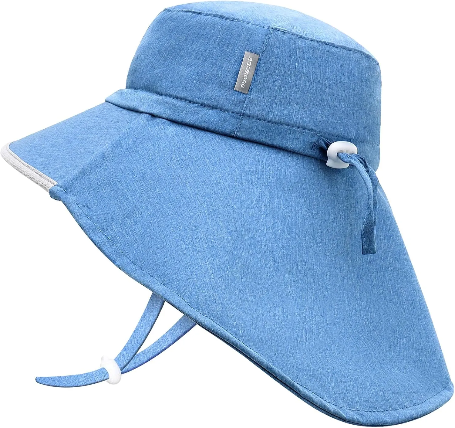 Duoyeree UV Protection Toddler Sun Hat - UPF 50  Beach & Summer Hat for Kids - Wide Brim Hat for Boys & Girls