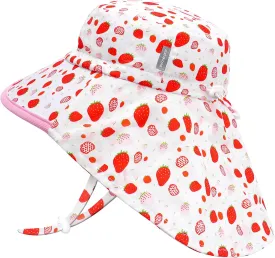 Duoyeree UV Protection Toddler Sun Hat - UPF 50  Beach & Summer Hat for Kids - Wide Brim Hat for Boys & Girls