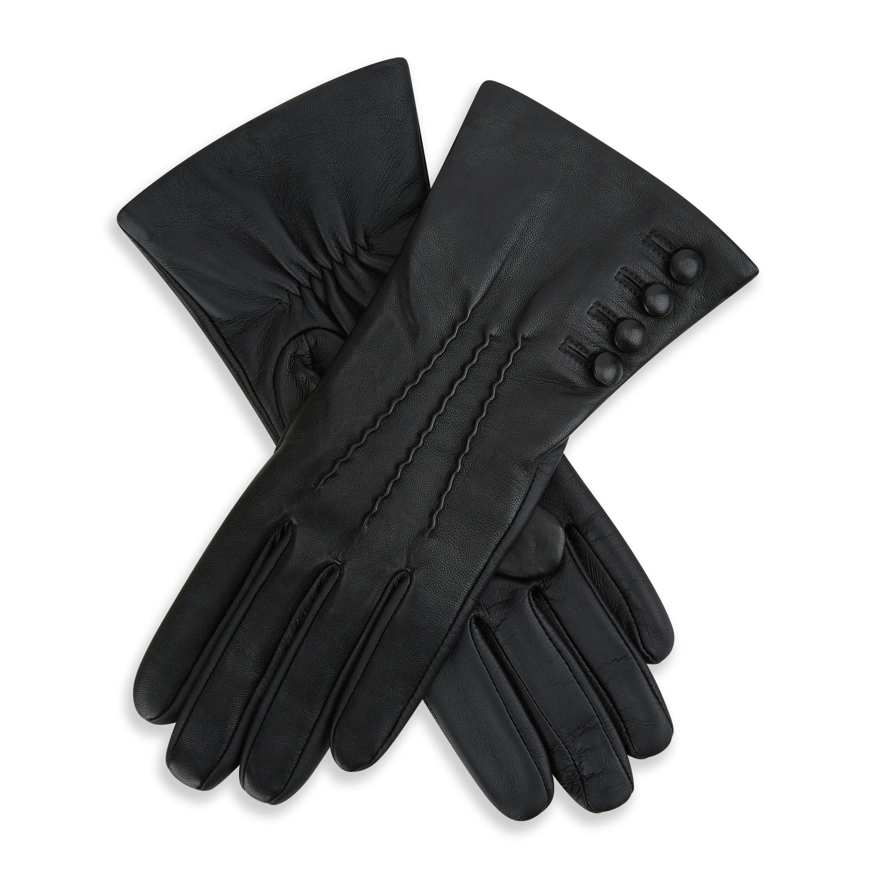 Evangeline Silk Lined Leather Gloves