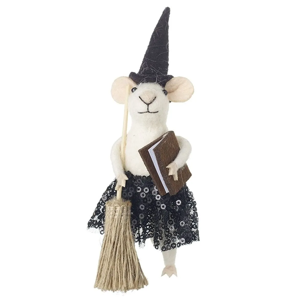 Felt Witch Mouse Halloween Decoration