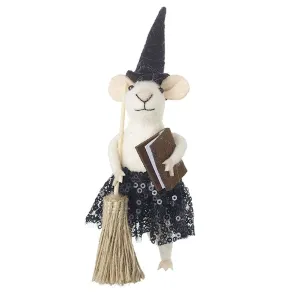 Felt Witch Mouse Halloween Decoration