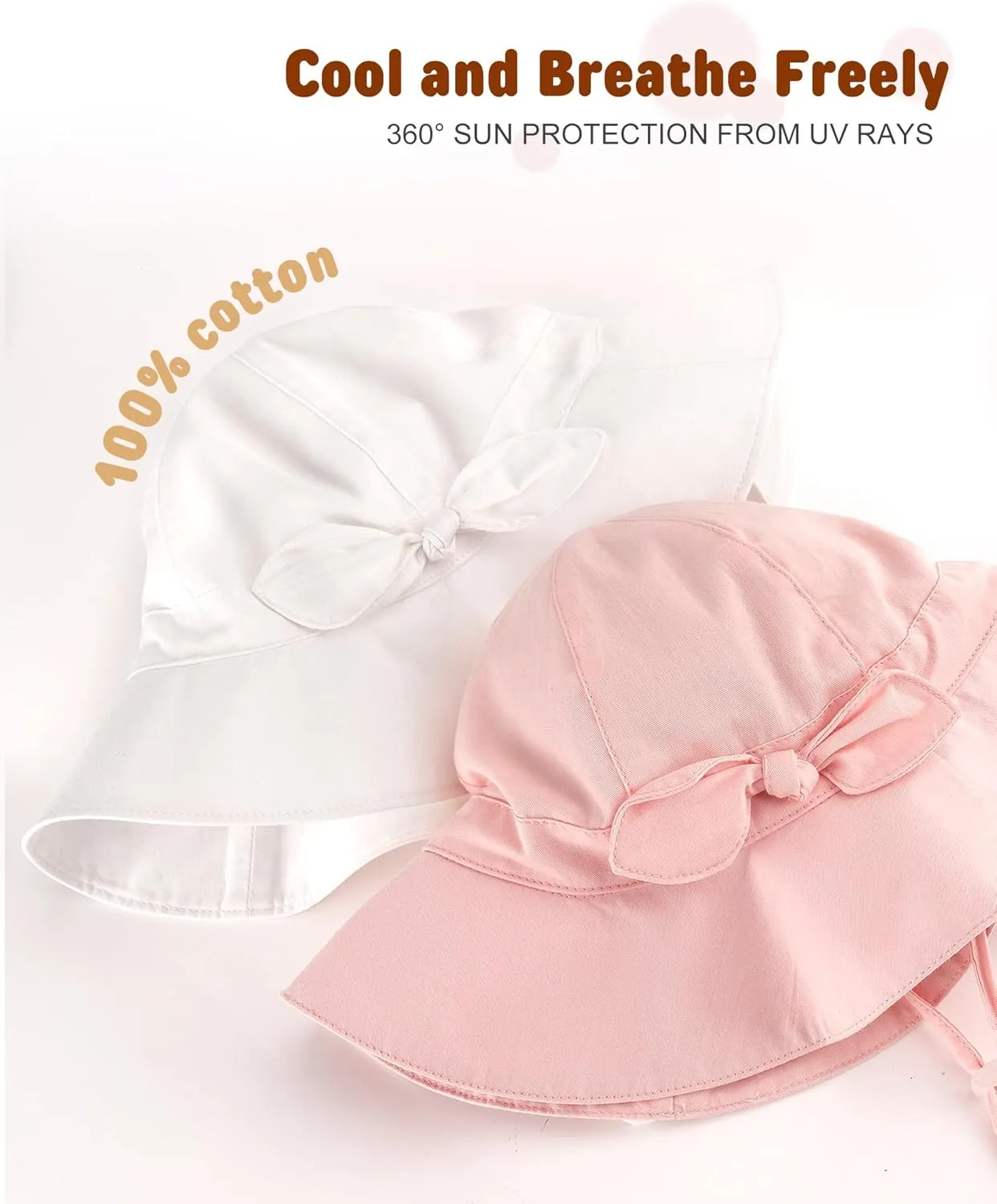 FURTALK Baby Sun Hat Summer Beach Hats with UPF 50  Sun Protection Wide Brim for Baby Toddler Sun Hat Cap