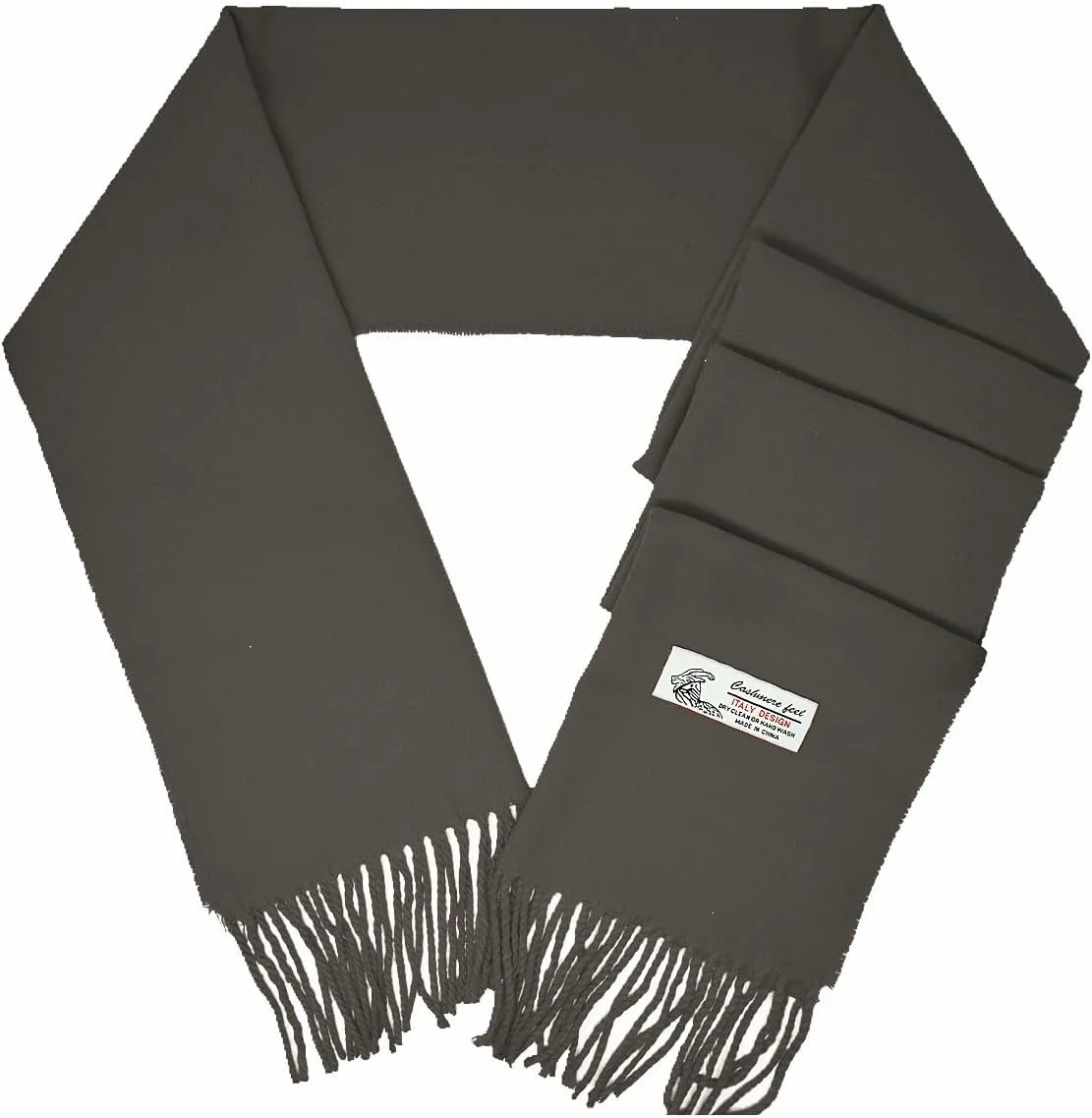 Glory Max Unisex Plain Solid Color Winter Scarf Cashmere Feel Soft Classic 72"x12"