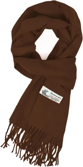 Glory Max Unisex Plain Solid Color Winter Scarf Cashmere Feel Soft Classic 72"x12"