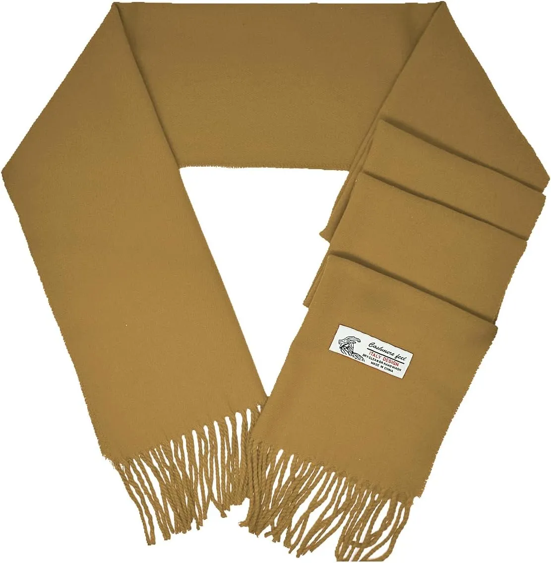 Glory Max Unisex Plain Solid Color Winter Scarf Cashmere Feel Soft Classic 72"x12"