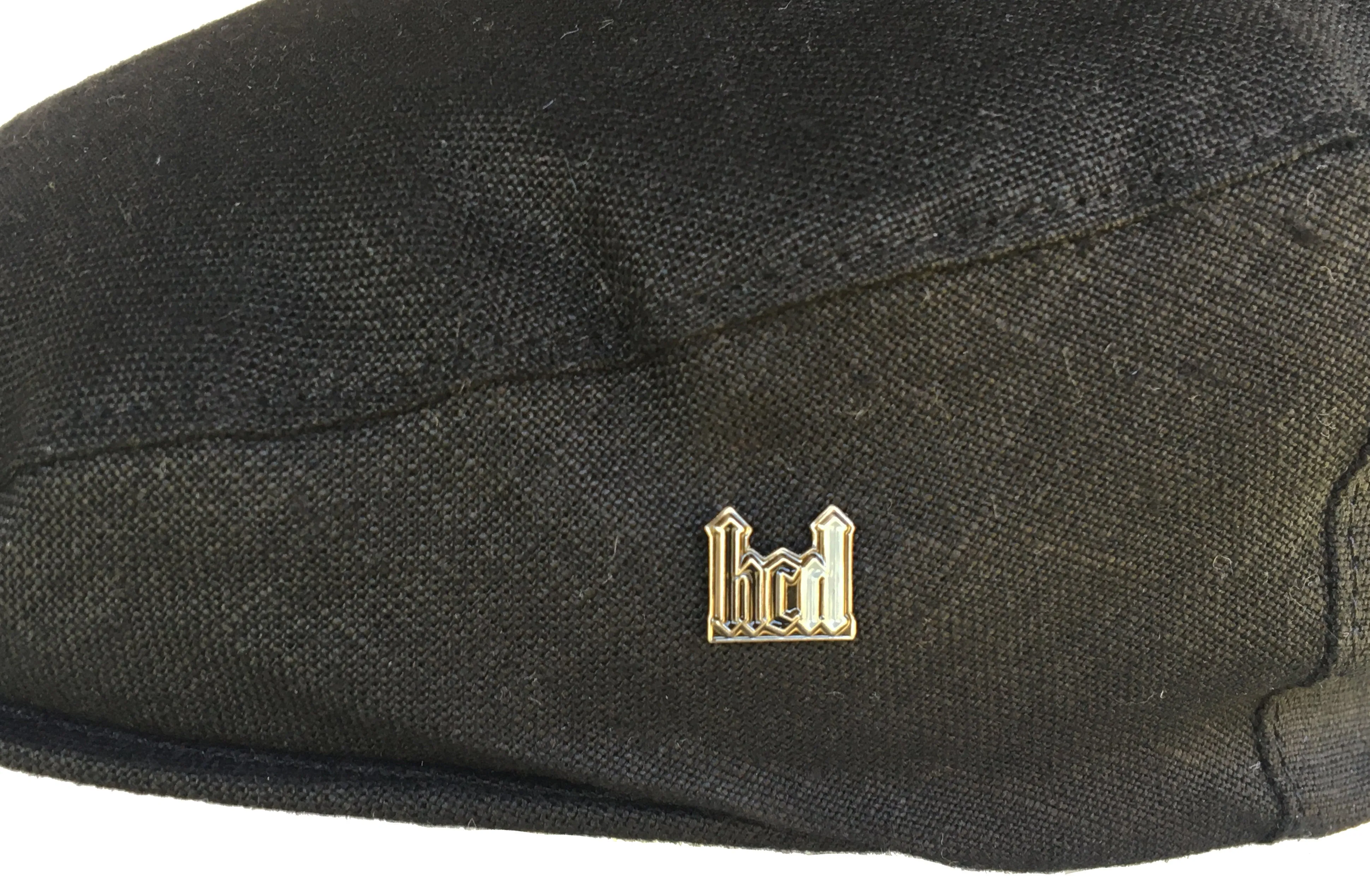 Headchange Made in USA 100% Linen Ivy Newsboy Cap in Black