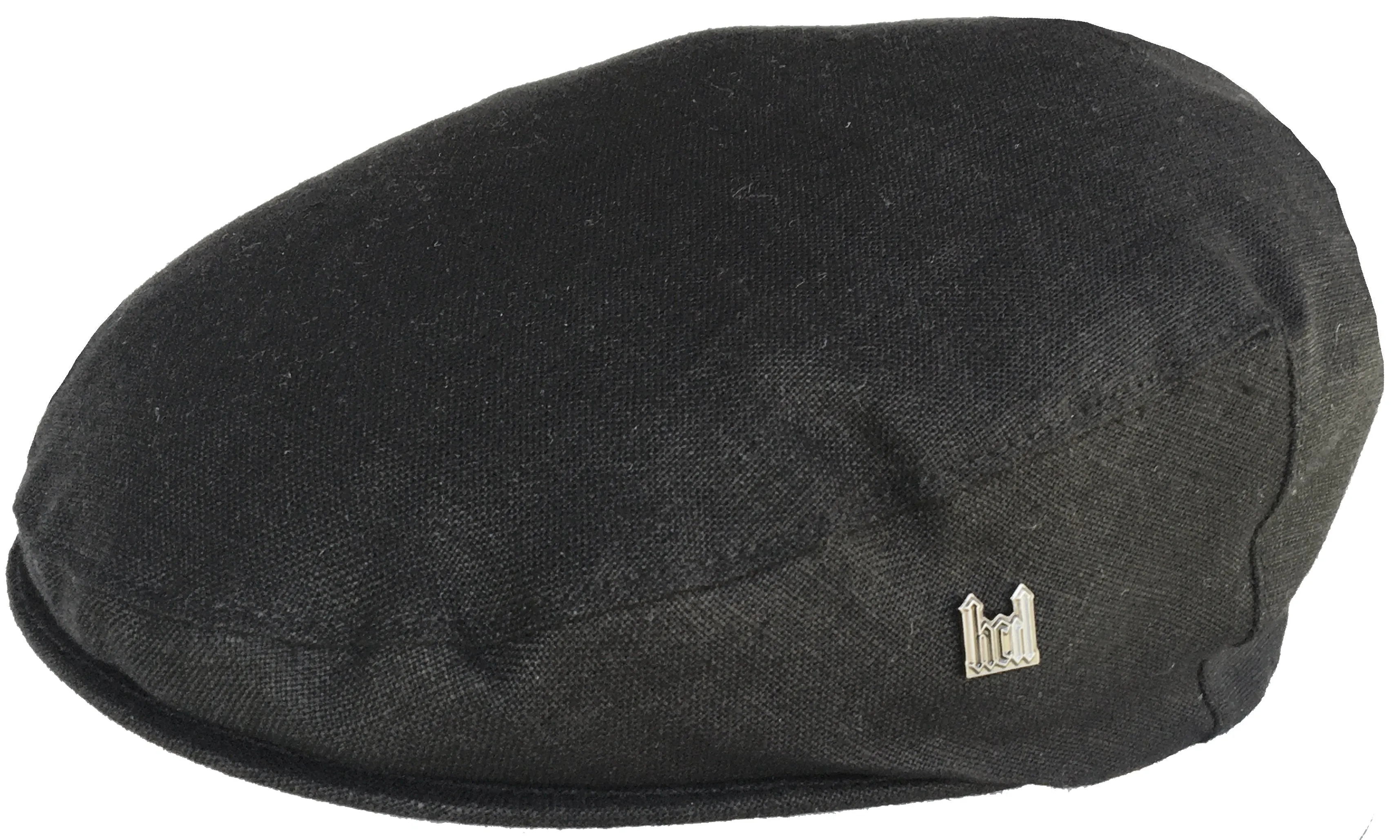 Headchange Made in USA 100% Linen Ivy Newsboy Cap in Black