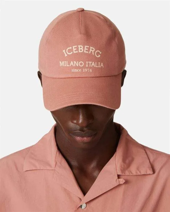 Iceberg Logo Baseball Cap (Peach) - I24710169204371