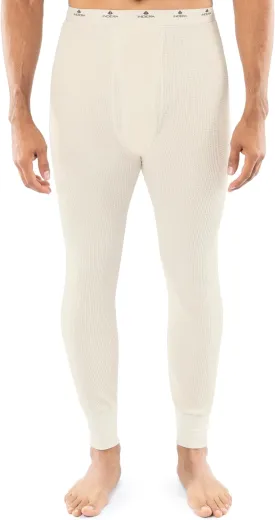 Indera Men's Heavyweight Cotton Waffle Long Johns Thermal Underwear Bottom