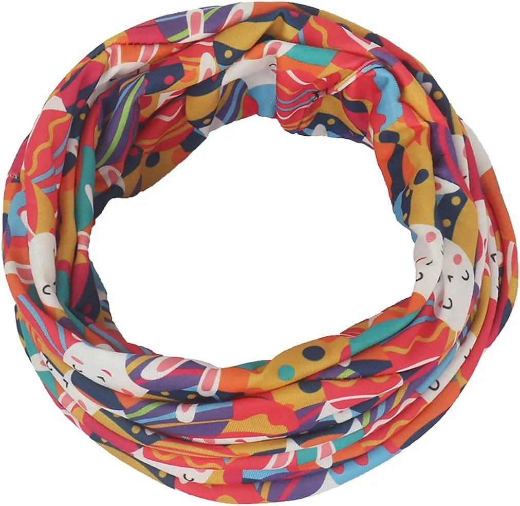 Jemis Versatile Soft-Feel Blend Beanie & Scarf - Stretch Boho Headwear for Chemo Ideal Easy Care