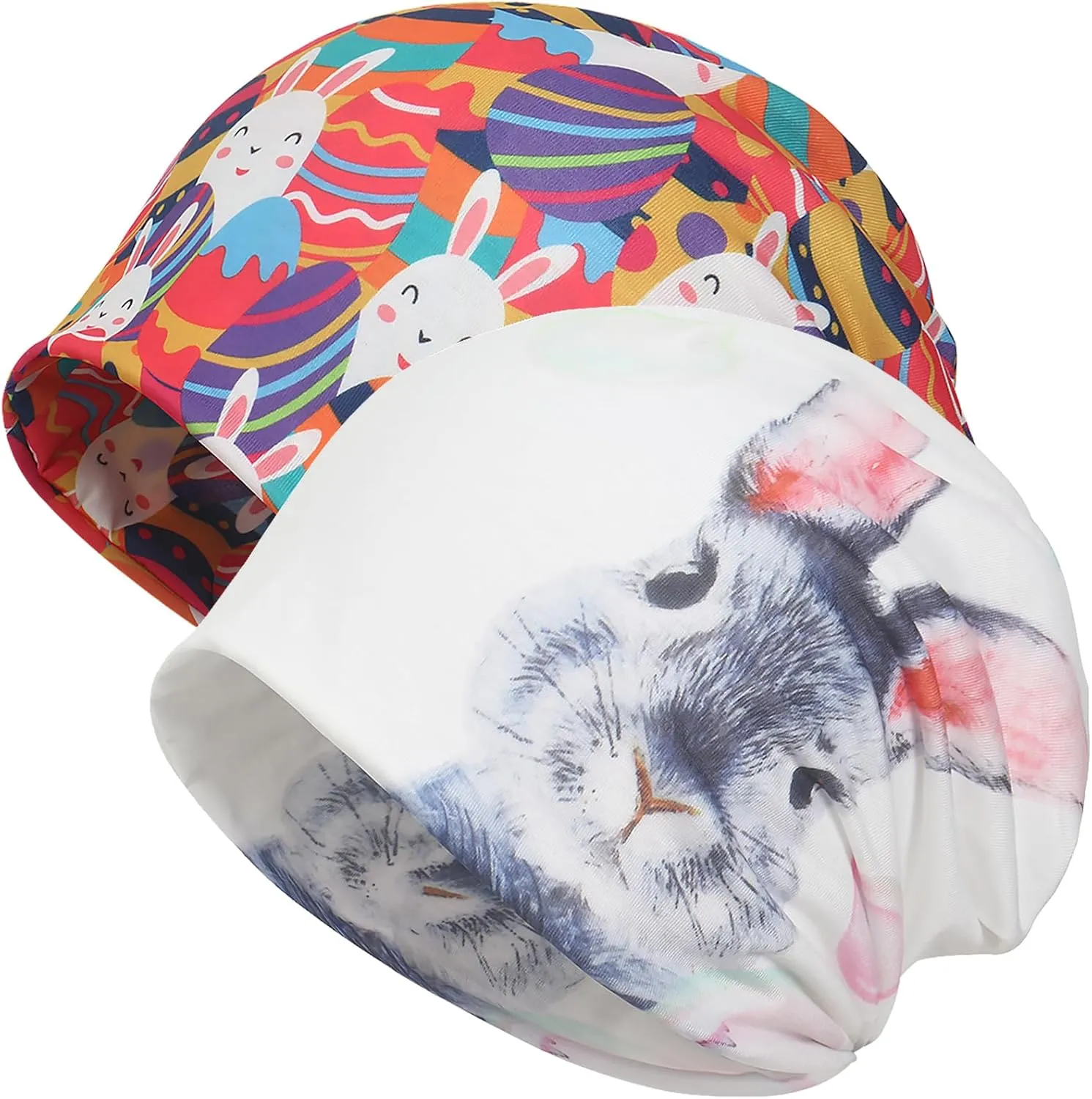 Jemis Versatile Soft-Feel Blend Beanie & Scarf - Stretch Boho Headwear for Chemo Ideal Easy Care