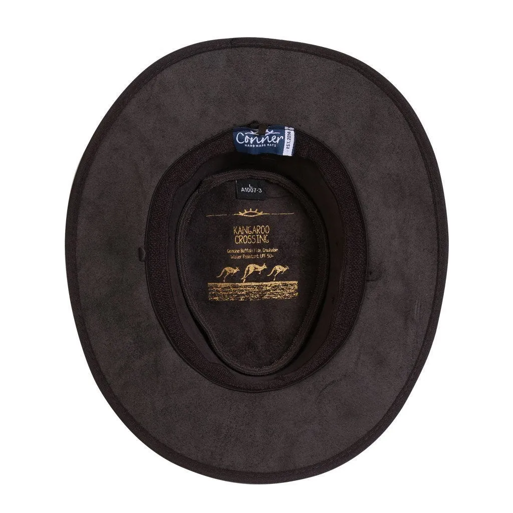 Kangaroo Crossing Buffalo Hide Hat