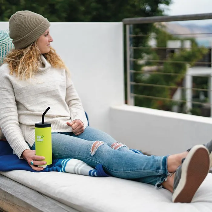 Klean Kanteen Insulated TK Wide with Café Cap 473ml - Brushed Steel