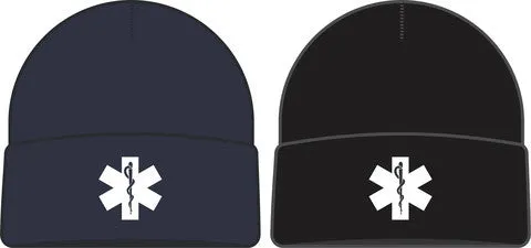 Knitted Beanie with Star of Life