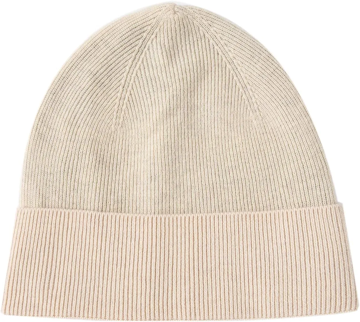 Lallier 100% Merino Wool Beanie with Fleece Lining for Men and Women, Pure Wool Ribbed Knit Warm Winter Hat with Gift Box