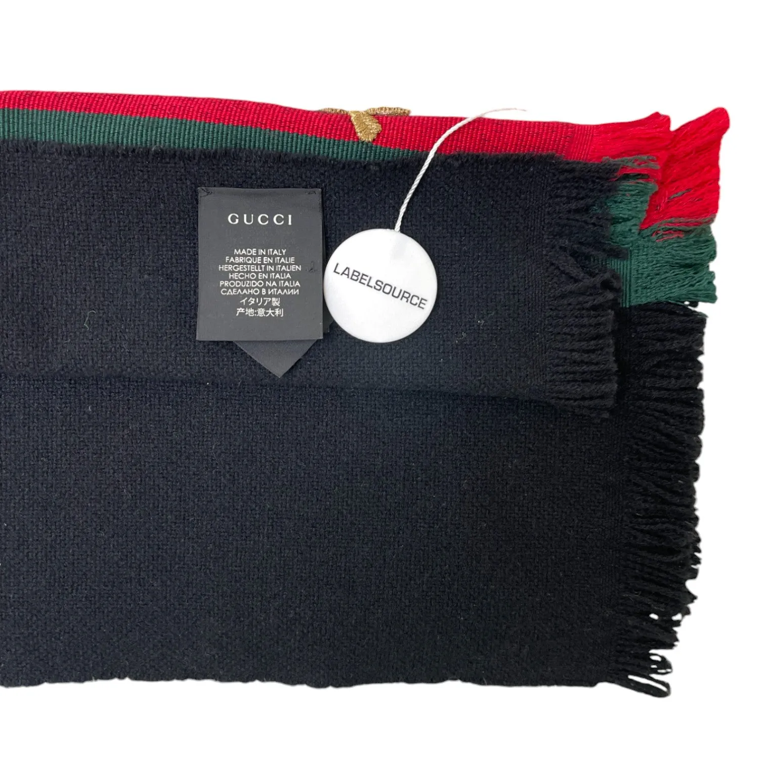 Men's Bee Logo Scarf Black