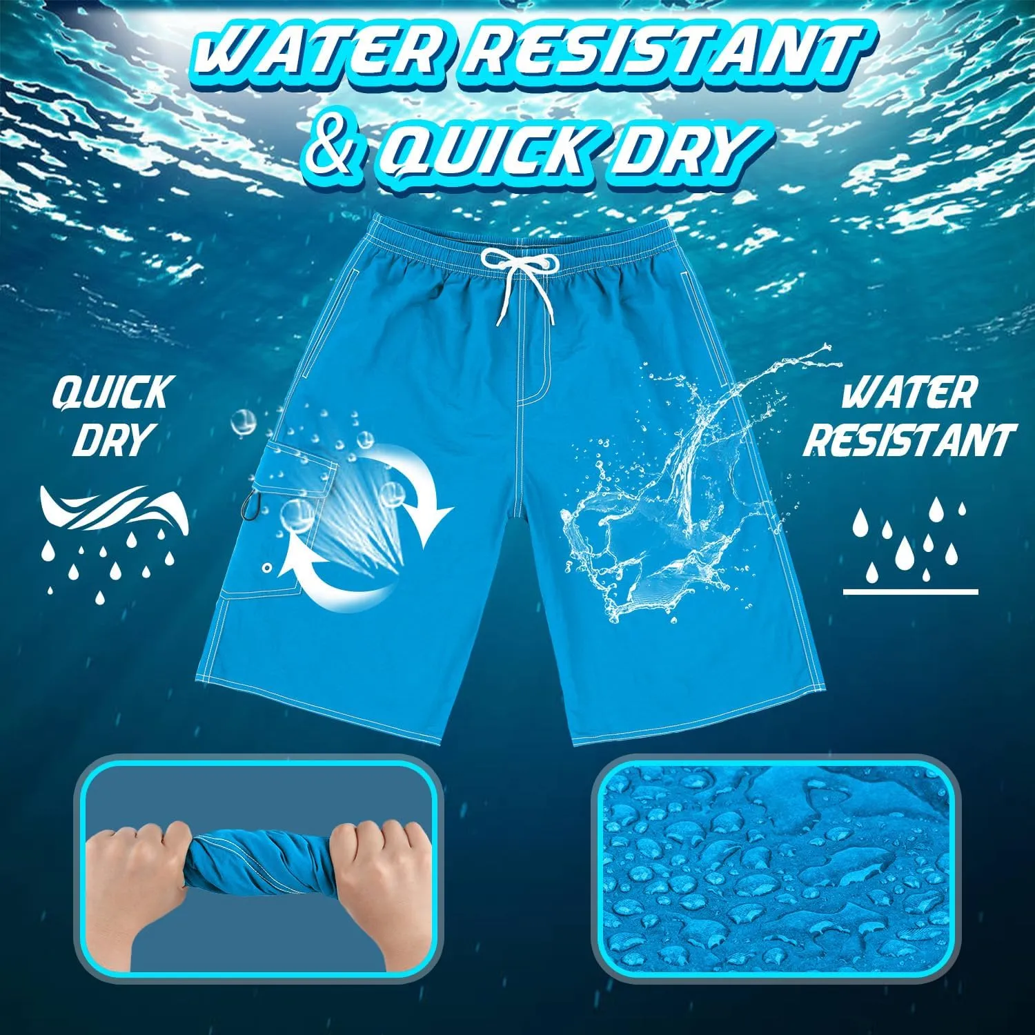 Mens Swimming Trunks Swim Trunks Quick Dry Swim Shorts with Mesh Lining Funny Swimwear Bathing Suits