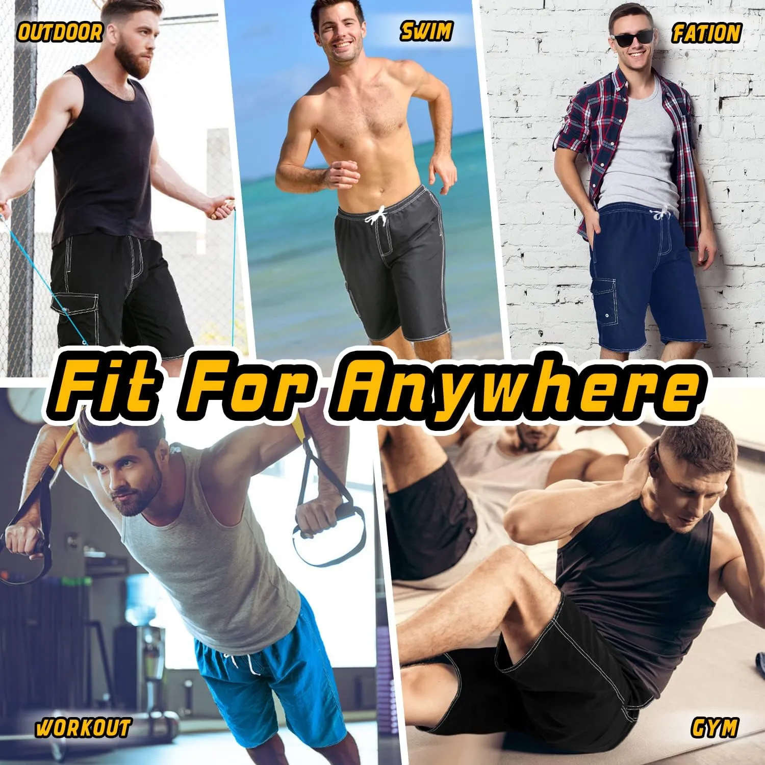 Mens Swimming Trunks Swim Trunks Quick Dry Swim Shorts with Mesh Lining Funny Swimwear Bathing Suits