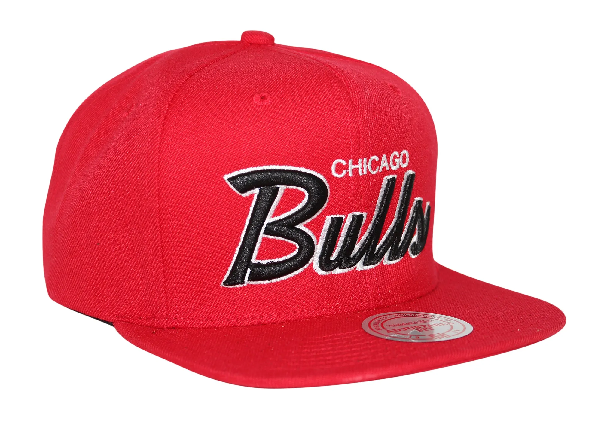 Mitchell & Ness NBA Chicago Bulls Script Logo Snapback Adjustable Cap
