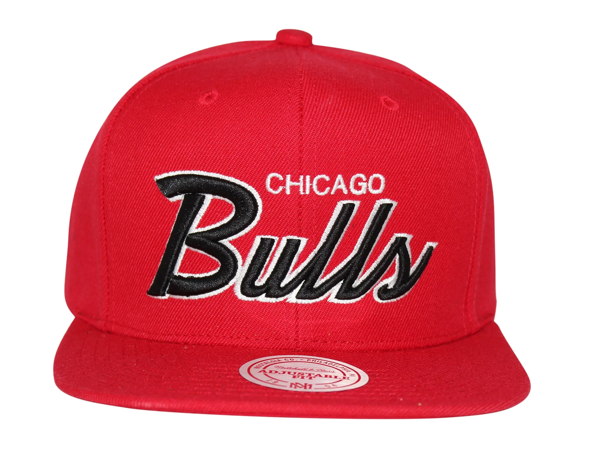 Mitchell & Ness NBA Chicago Bulls Script Logo Snapback Adjustable Cap