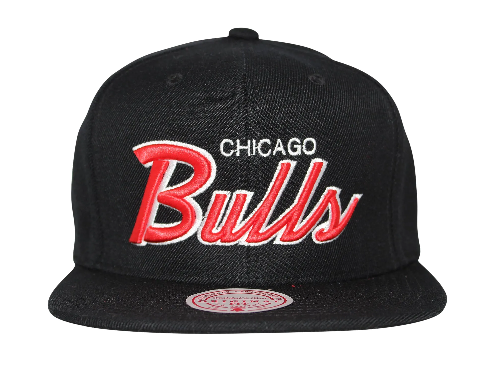 Mitchell & Ness NBA Chicago Bulls Script Logo Snapback Adjustable Cap