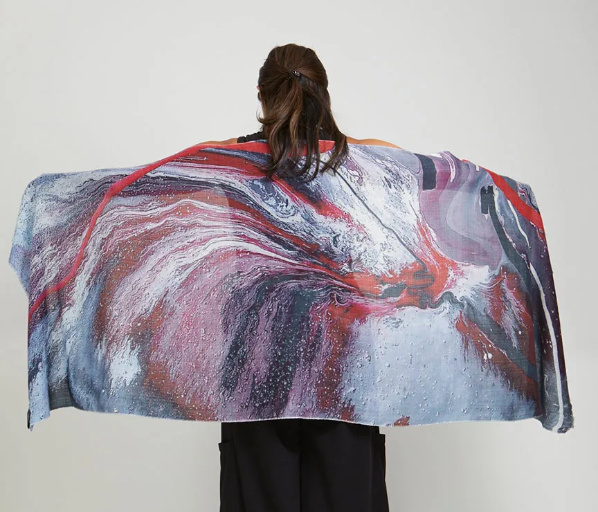 mSquare by Neetu Malik - Cashmere Art Scarf