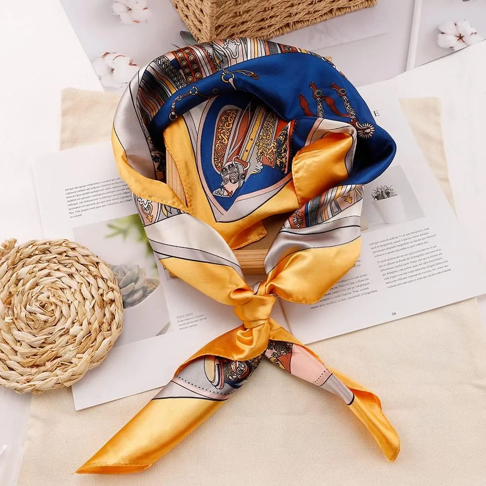 NZKNP Silk-Like Head Scarf - Women's Bandana Wraps