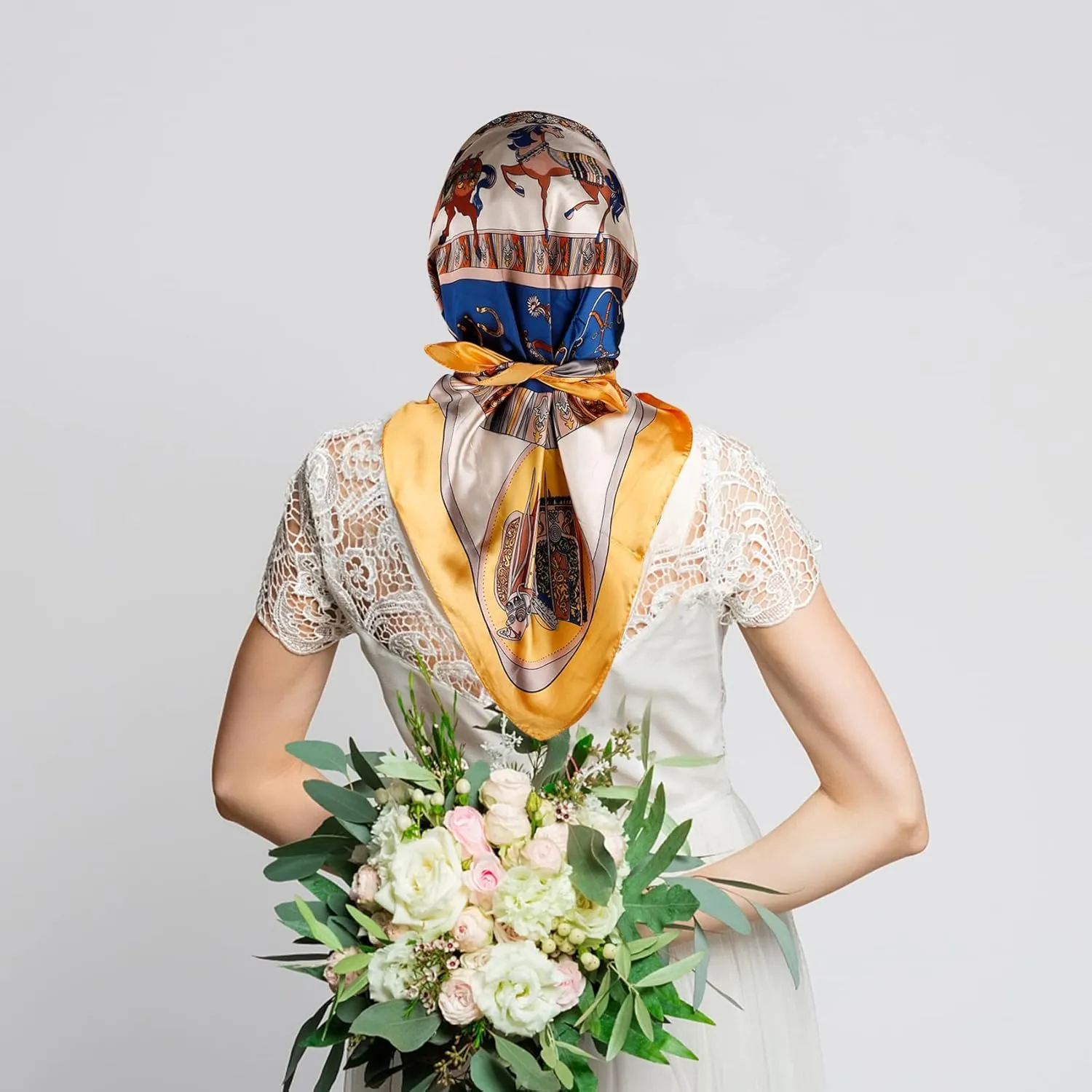 NZKNP Silk-Like Head Scarf - Women's Bandana Wraps