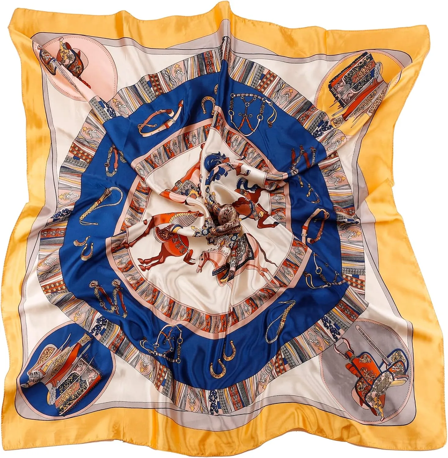 NZKNP Silk-Like Head Scarf - Women's Bandana Wraps
