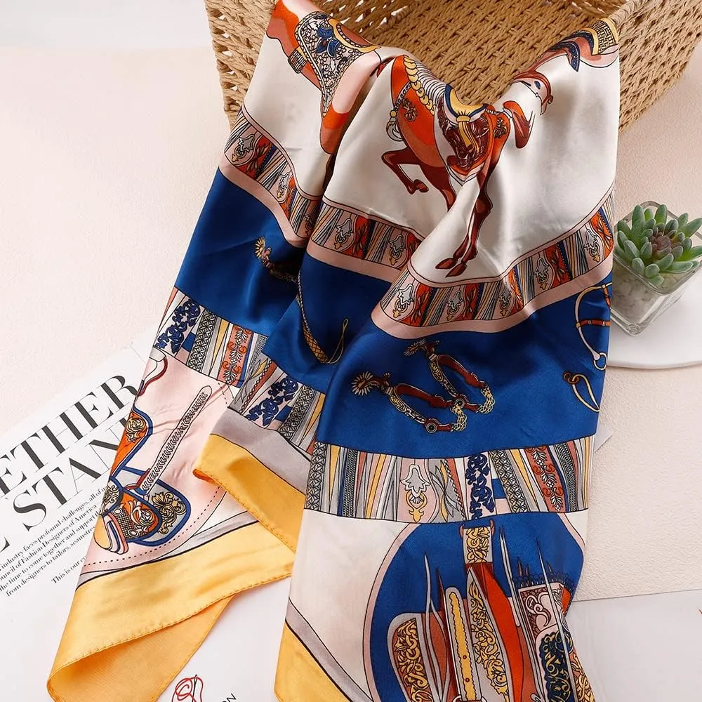 NZKNP Silk-Like Head Scarf - Women's Bandana Wraps